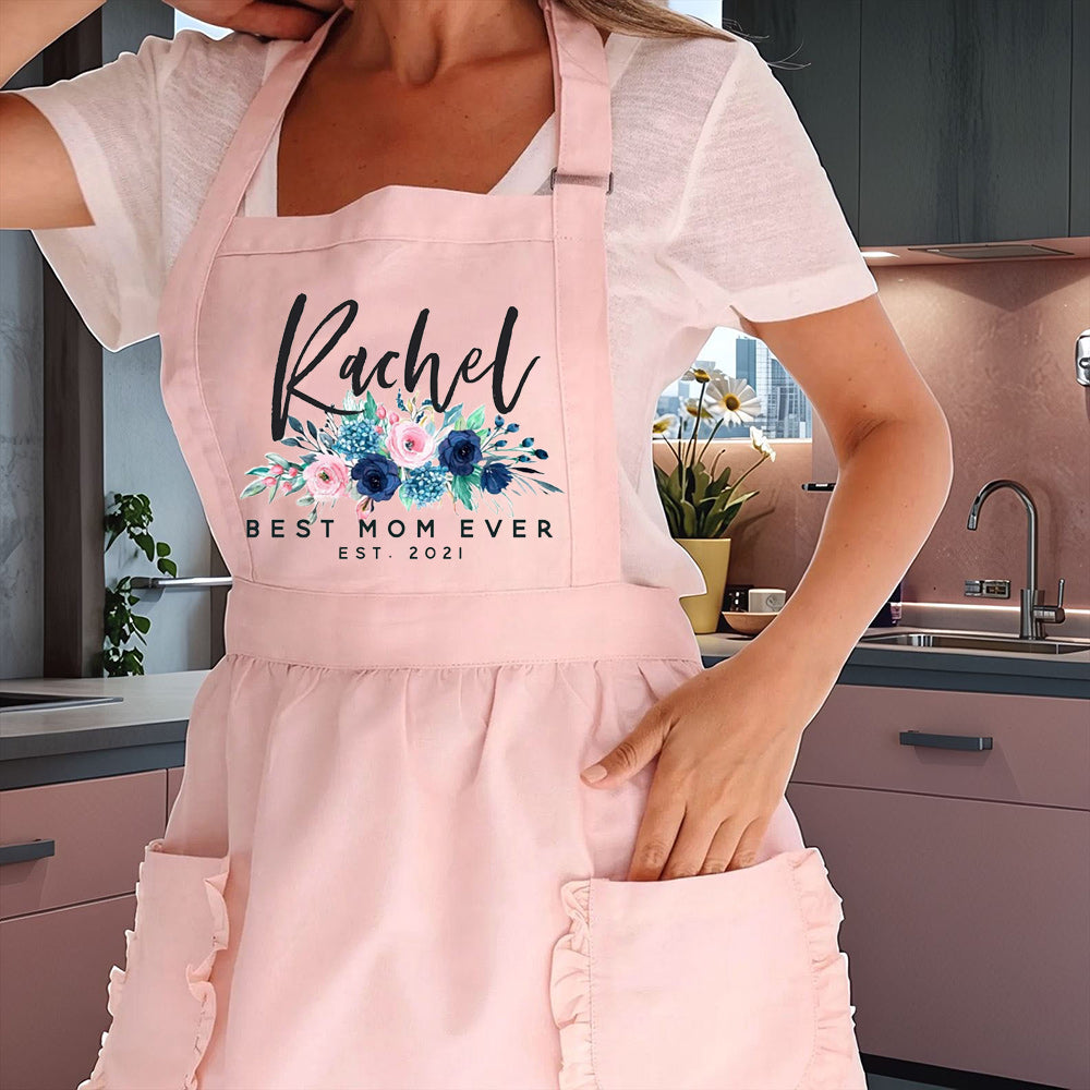 Personalized Aprons for Women Mom Grandma Mother's Day Kitchen Aprons Best Aprons for Women