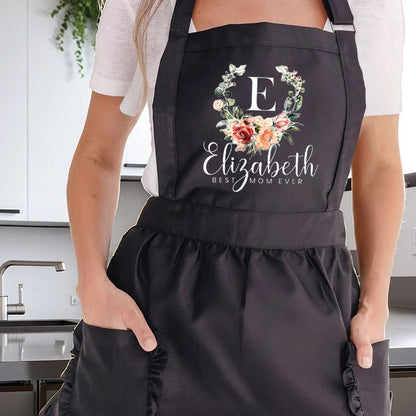 Personalized Aprons for Women Mom Grandma Mother's Day Kitchen Aprons Best Aprons for Women