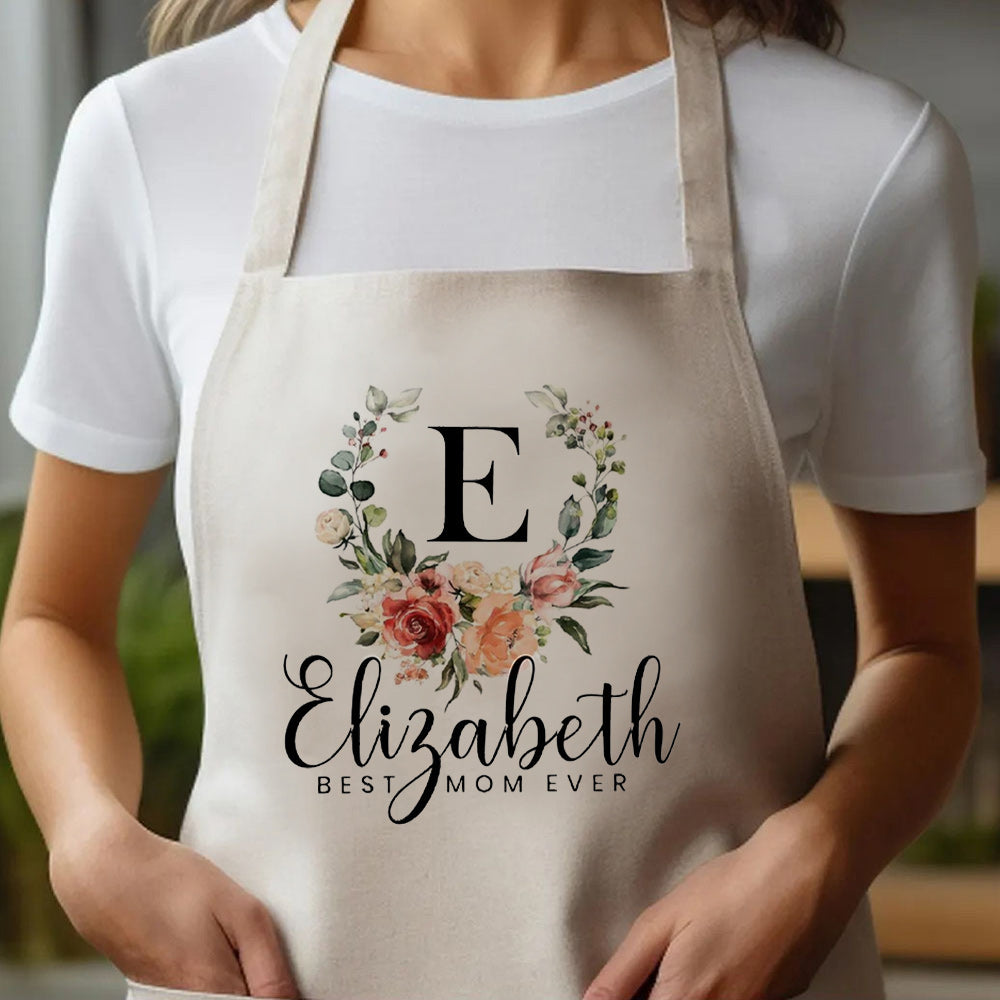 Personalized Aprons for Women Mom Grandma Mother's Day Kitchen Aprons Best Aprons for Women