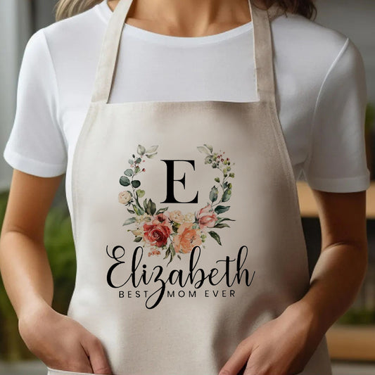 Personalized Aprons for Women Mom Grandma Mother's Day Kitchen Aprons Best Aprons for Women