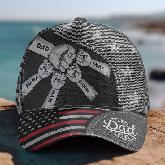 Personalized Fist Bump Dad Grandpa Classic Cap Father's Day Gift Ideas