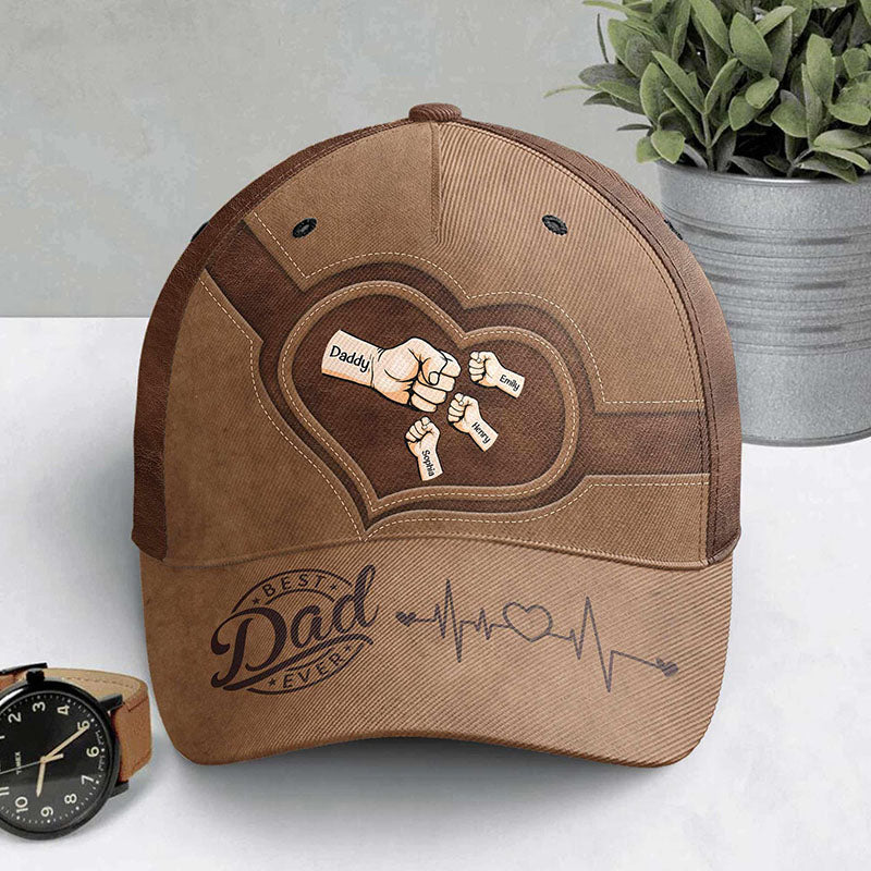 Personalized Fist Bump Dad Grandpa Classic Cap Father's Day Gift Ideas