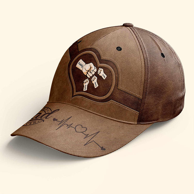 Personalized Fist Bump Dad Grandpa Classic Cap Father's Day Gift Ideas