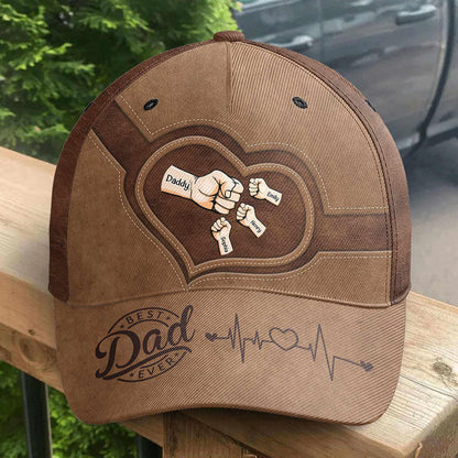 Personalized Fist Bump Dad Grandpa Classic Cap Father's Day Gift Ideas
