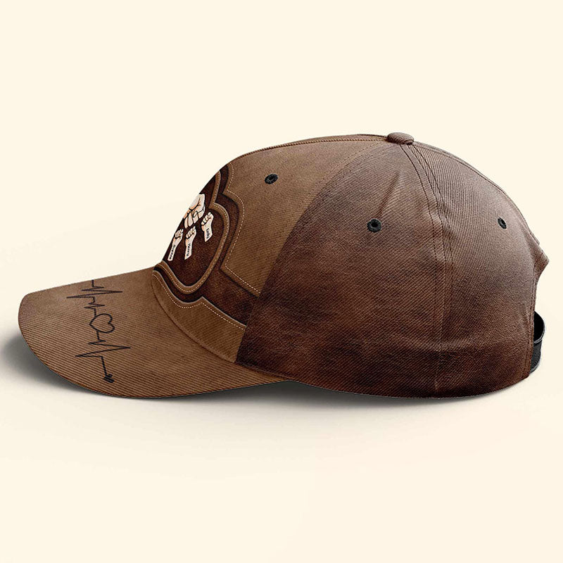 Personalized Fist Bump Dad Grandpa Classic Cap Father's Day Gift Ideas