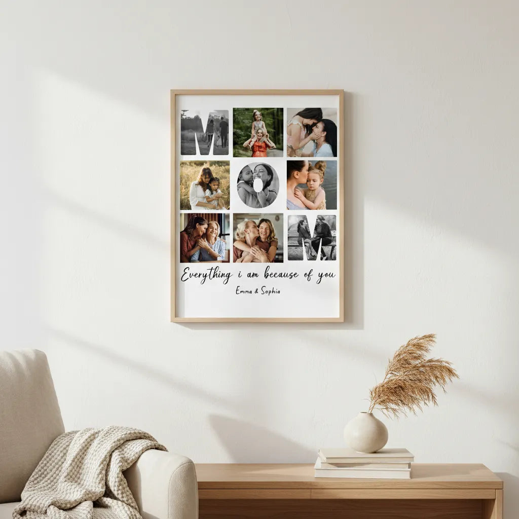 Personalized Mom Photo Print Photo Keepsake Mother's Day Gift from Daughters