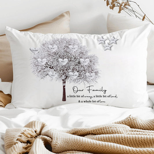Personalized Family Tree Cushion Cover Mother's Day Family Tree Pillow Keepsake Unique Genealogy Gift