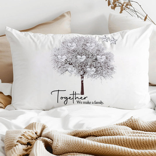 Custom Family Tree Pillow Mother's Day Personalized Family Tree Keepsake Unique Genealogy Gift