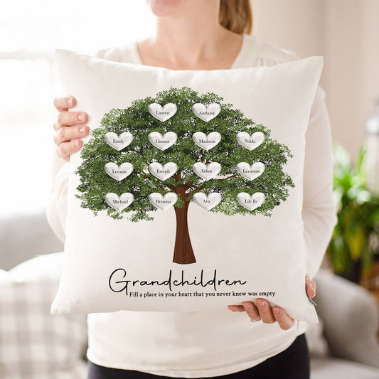Custom Family Tree Pillow Mother's Day Personalized Family Tree Keepsake Unique Genealogy Gift