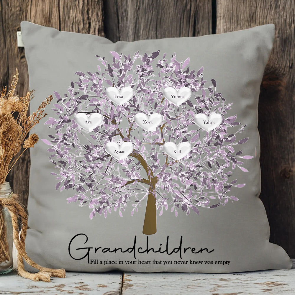 Custom Family Tree Pillow Mother's Day Personalized Family Tree Keepsake Unique Genealogy Gift