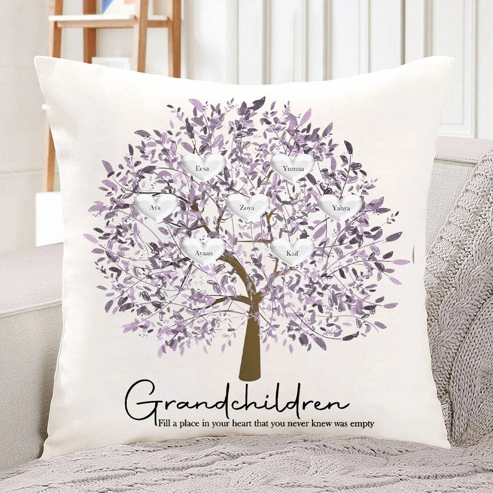Custom Family Tree Pillow Mother's Day Personalized Family Tree Keepsake Unique Genealogy Gift