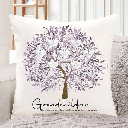 Custom Family Tree Pillow Mother's Day Personalized Family Tree Keepsake Unique Genealogy Gift