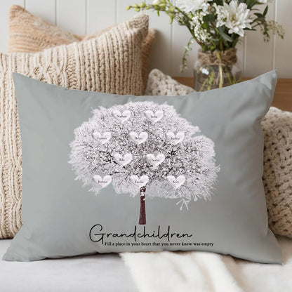 Personalized Family Tree Pillowcase Mother's Day Family Tree Pillow Keepsake Unique Genealogy Gift
