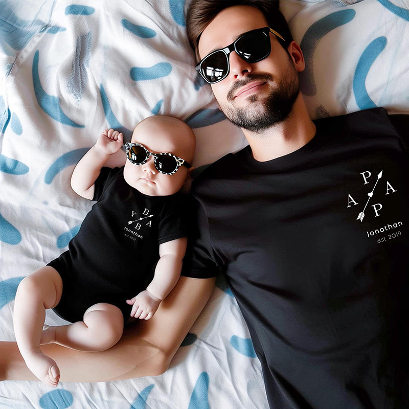 Personalized Father Daughter Matching Shirts Dad and Me Father’s Day Matching Shirts Gift for Dad