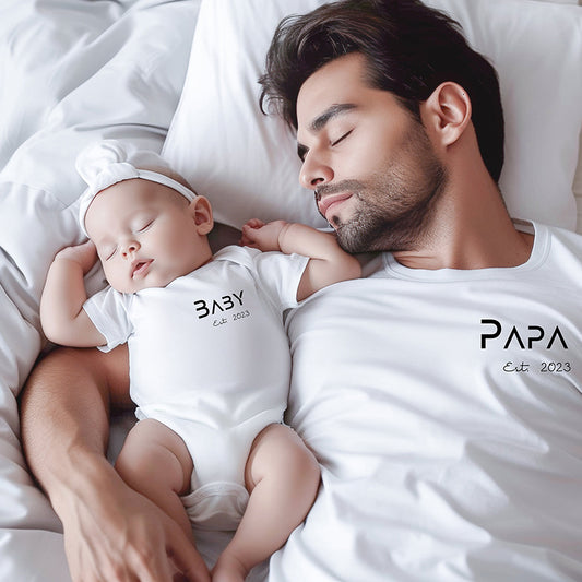 Personalized Father Son Matching Shirts Dad and Me Father’s Day Matching Shirts Gift for Dad