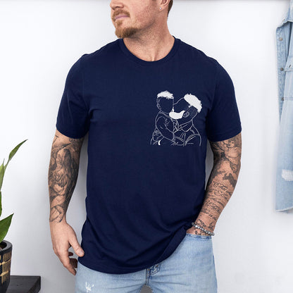 Personalized Father Son Matching Shirts with Picture Dad and Me Matching Shirts Father’s Day Gift for Dad