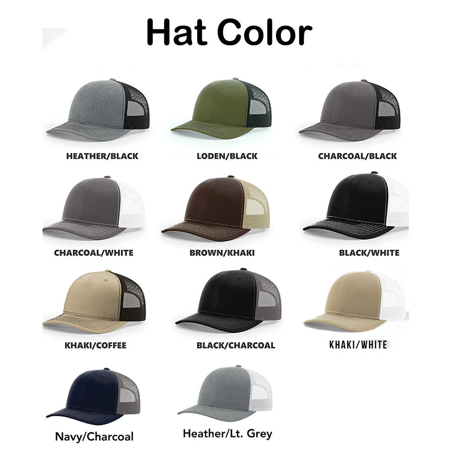 Personalized The Man The Myth The Legend DAD Hats with Kids Names Leather Patch Trucker Hat Father's Day Gift