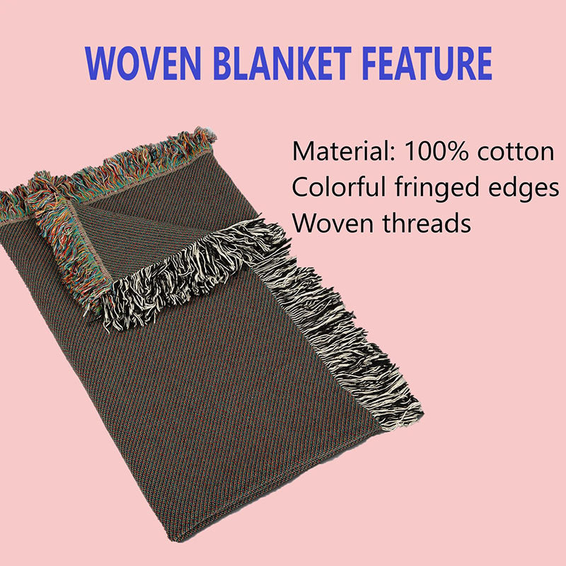 Personalized Mom Moon Phase by Date Woven Blanket with Kids Names Mother's Day Gift