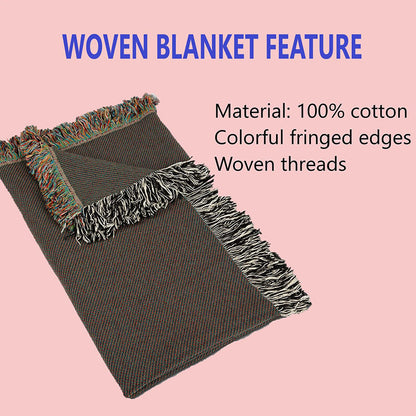 Personalized Mom Moon Phase by Date Woven Blanket with Kids Names Mother's Day Gift