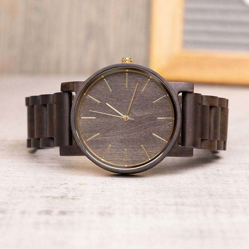Personalized Our Adventure Men's Engraved Wooden Watch  Anniversary Gifts for Husband