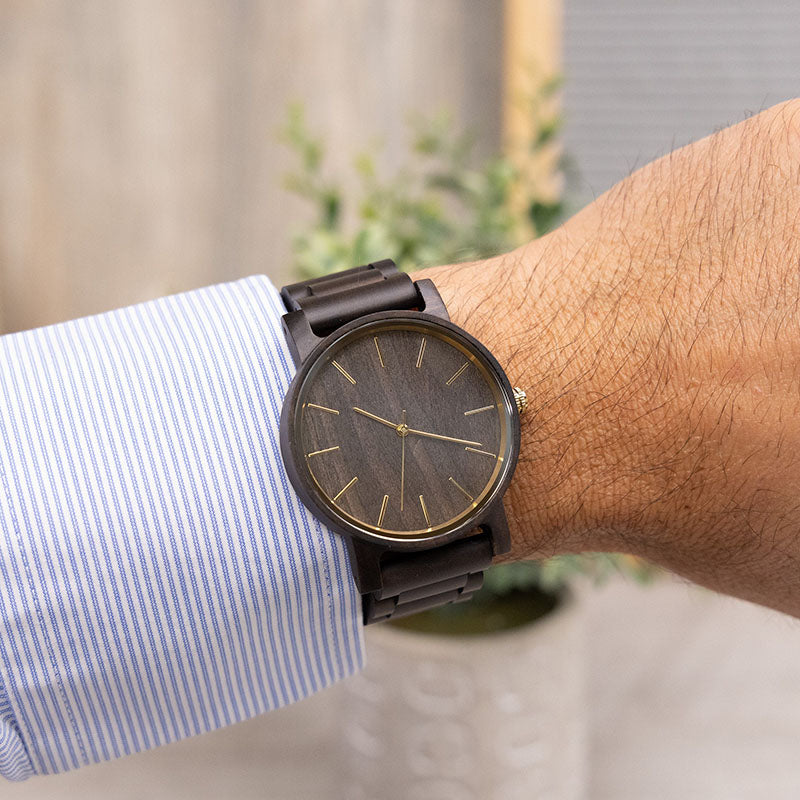 Personalized Our Adventure Men's Engraved Wooden Watch  Anniversary Gifts for Husband