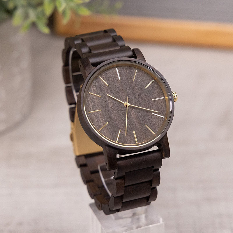 Personalized Our Adventure Men's Engraved Wooden Watch  Anniversary Gifts for Husband