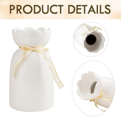 Personalized Wildflower Ceramic Flower Vase with Name Mother's Day Gift for Mom