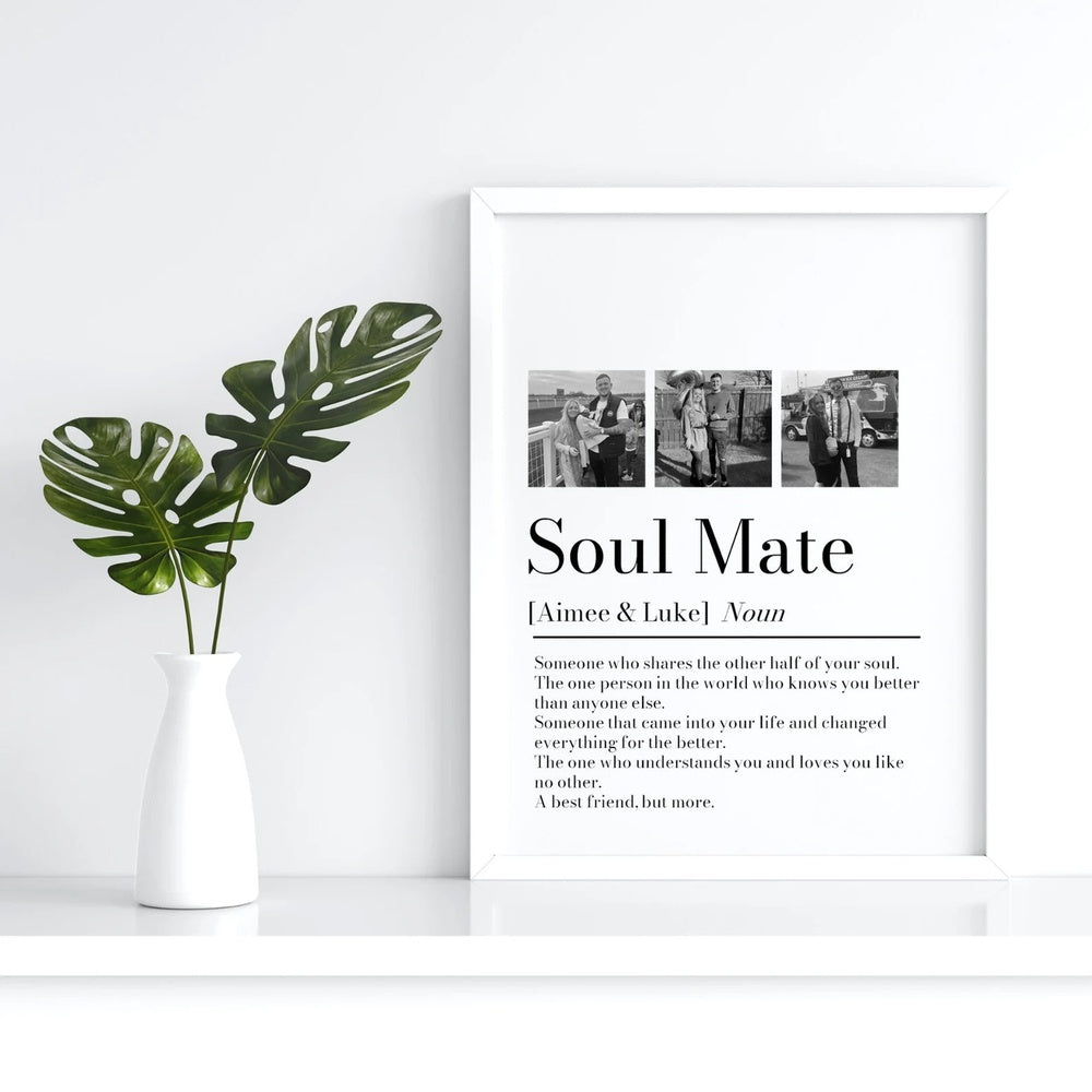 Personalized Couple Picture Collage Memorable Gift for Partner