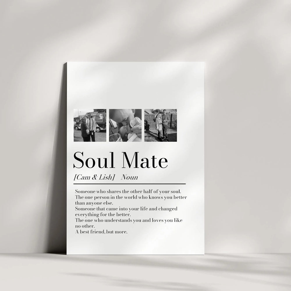 Personalized Couple Picture Collage Memorable Gift for Partner