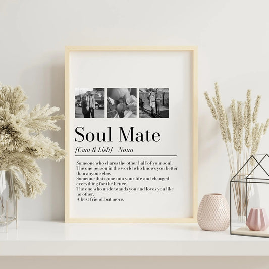 Personalized Couple Picture Collage Memorable Gift for Partner