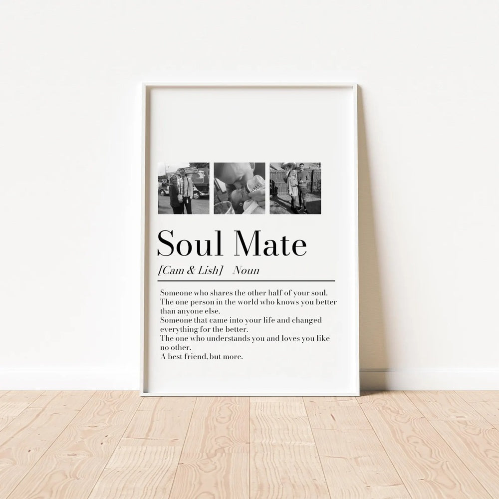 Personalized Couple Picture Collage Memorable Gift for Partner