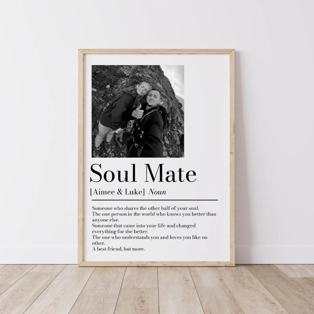 Personalized Couple Picture Collage Memorable Gift for Partner
