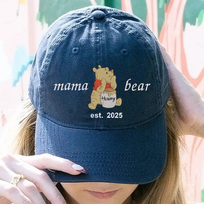 Personalized Embroidered Mama Bear Baseball Cap Custom Unique Mama Bear Gift for Mother’s Day