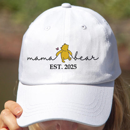 Personalized Embroidered Mama Bear Baseball Cap Custom Unique Mama Bear Gift for Mother’s Day