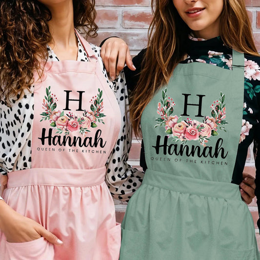 Personalized Aprons for Women Mom Grandma Mother's Day Kitchen Aprons Best Aprons for Women