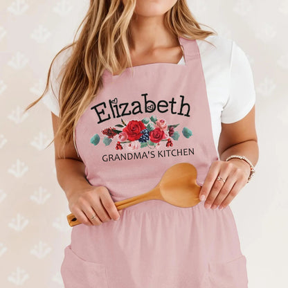 Personalized Aprons for Women Mom Grandma Mother's Day Kitchen Aprons Best Aprons for Women