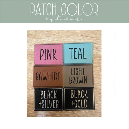 Personalized Faux Leather Patch Hat With Initials and Symbols Flat Brim Snapback For Infant Kids Adult