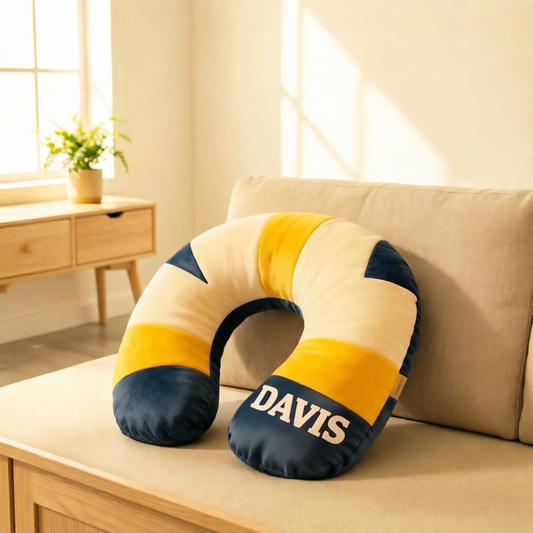 Personalized Volleyball Neck Pillow – Custom Name Design for Athletes and Sports Lovers