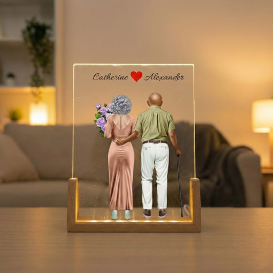 Custom LED Light Frame, Personalized Romantic Gift for Valentine’s Day, Weddings, Anniversaries