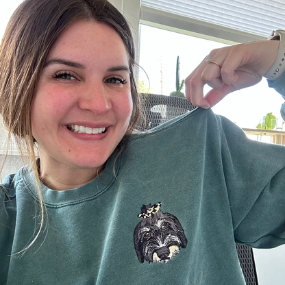 Custom Embroidered Pet Sweatshirt Love Gifts for Pet Lovers