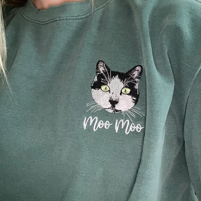 Custom Embroidered Pet Sweatshirt Love Gifts for Pet Lovers